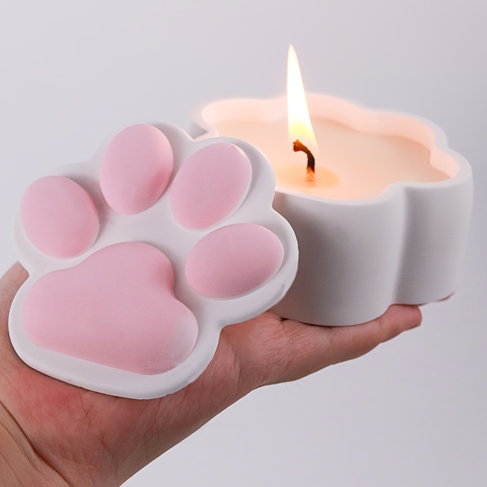 Kraft Box Candle - Cat Claw Storage Box Silicone Mold