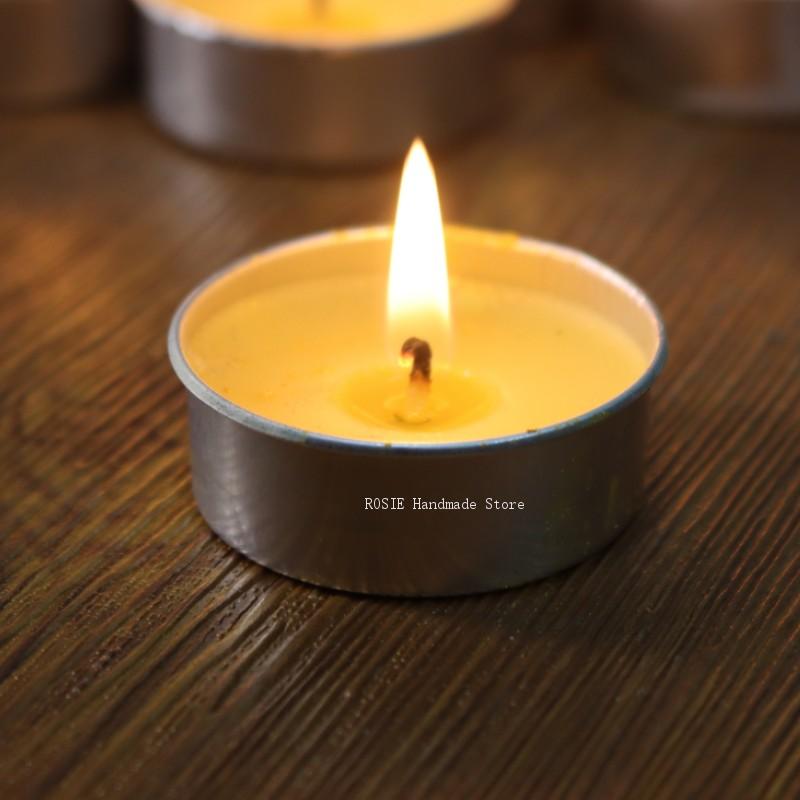 Kraft Box Candle - Empty Tea Wax Circular Aluminum Box