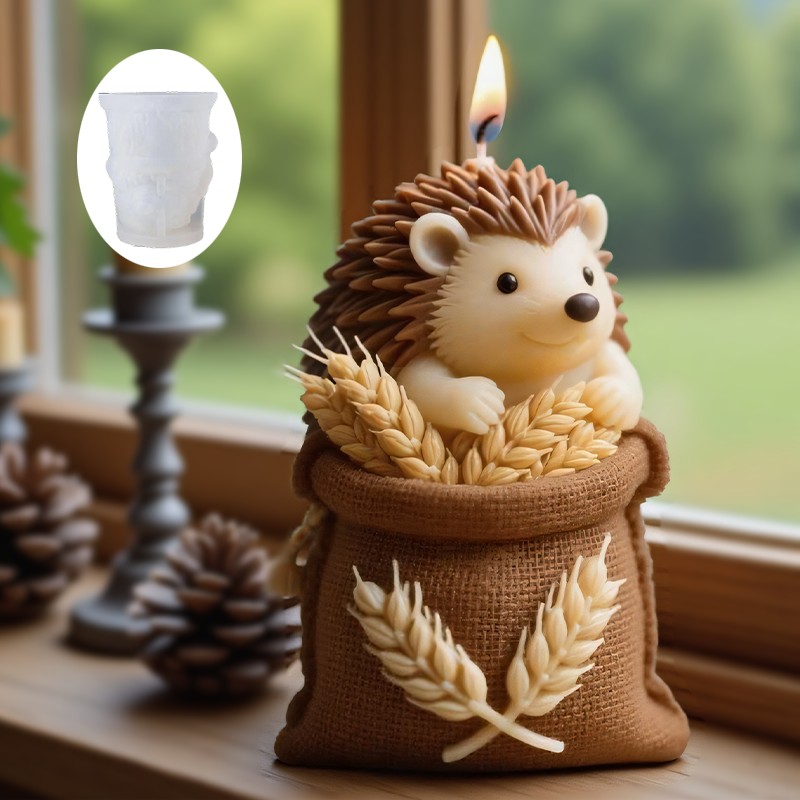 Candle Making Temperature - A Cute hedgehog-shaped Candle mold, Resistant