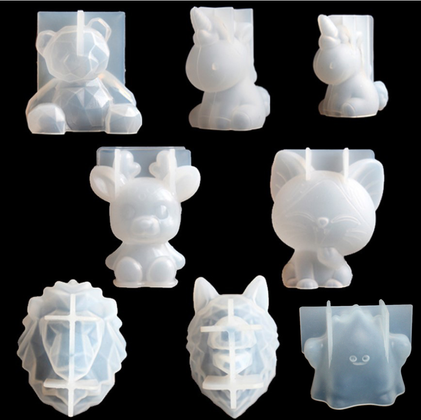 Candle Making Items - Transparent Unicorn Silicone Epoxy Resin Molds