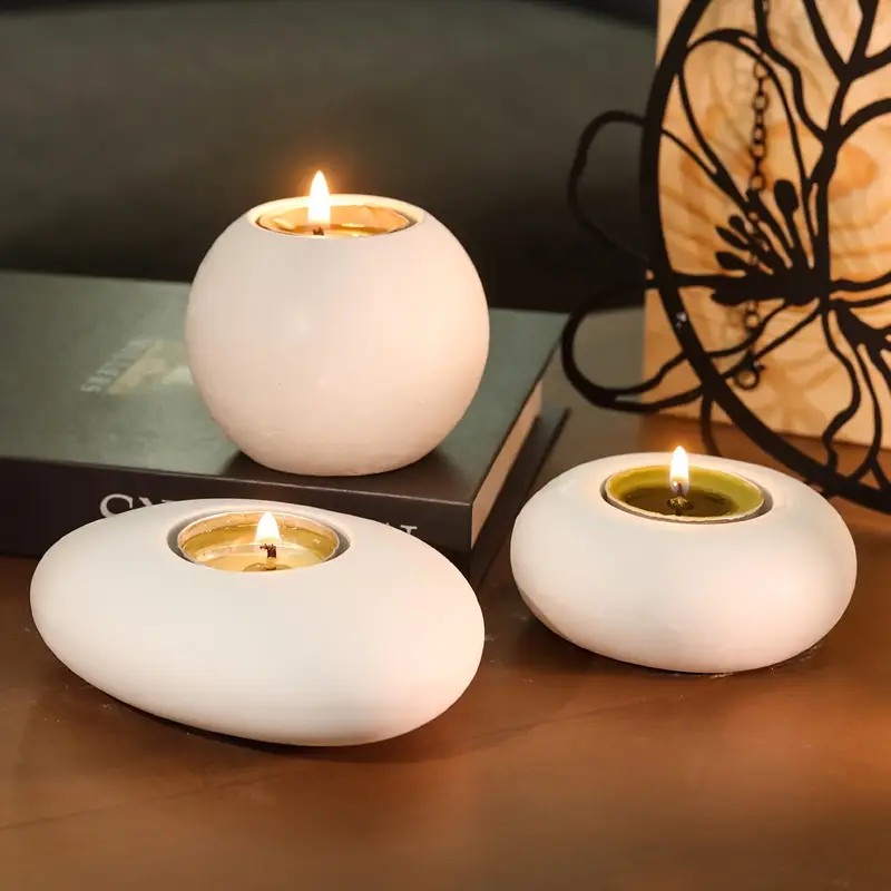 Candle Making Pot - Tealight Candle Holder Resin Silicone Mold,