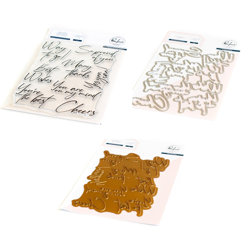 Kraft Box Candle - New Hot Foil Clear Stamps Metal