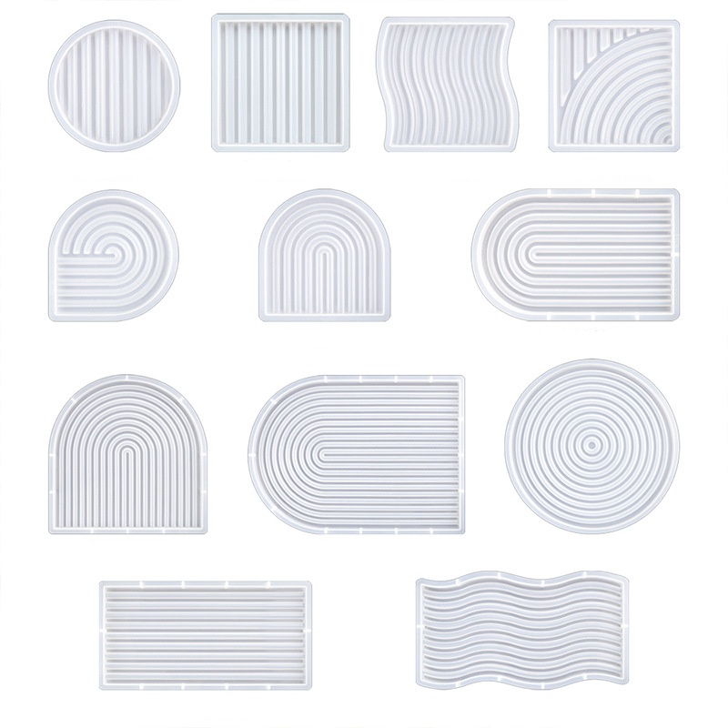 Candle Making Items - DIY Striped Wave Tray Mold For