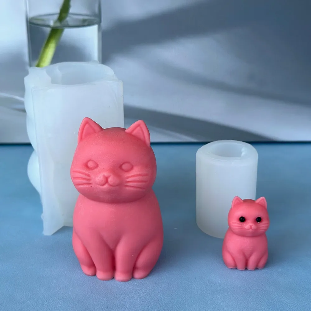 Candle Making Fat - 3D fat cat Animal Silicone Candle
