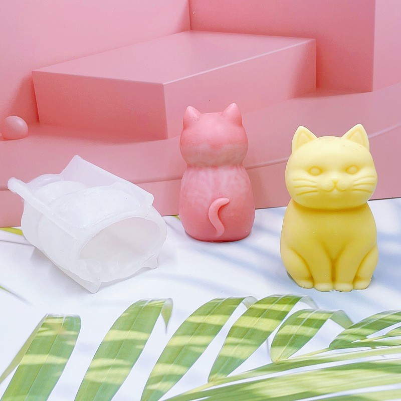 3D Fat Cat  Animal Silicone Ca - Candle Making Fat review and price