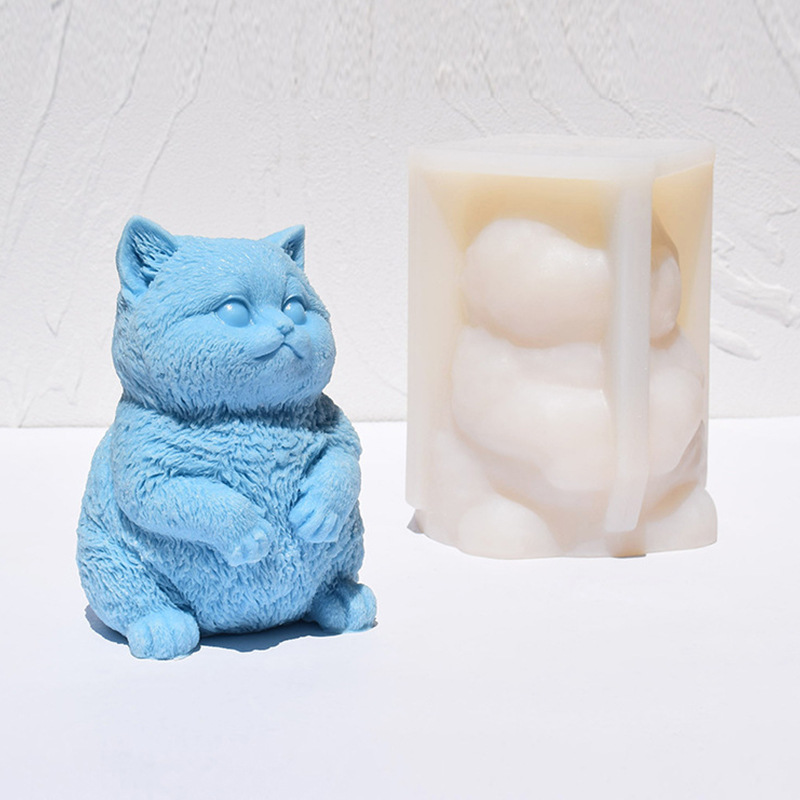 3D Fat Cat Silicone Candle Mol - Candle Making Fat review and price