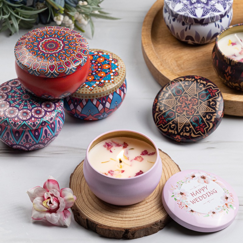 12pcs Premium Floral Printed C - Candle Making Pot review and price