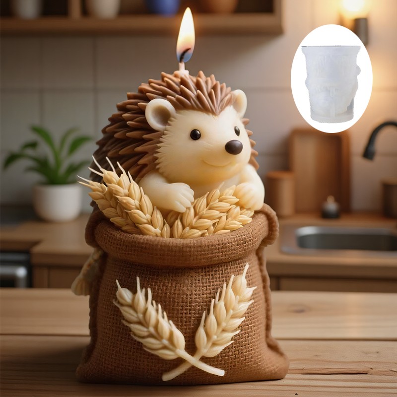 A Cute hedgehog-shaped Candle  - Candle Making Temperature review and price