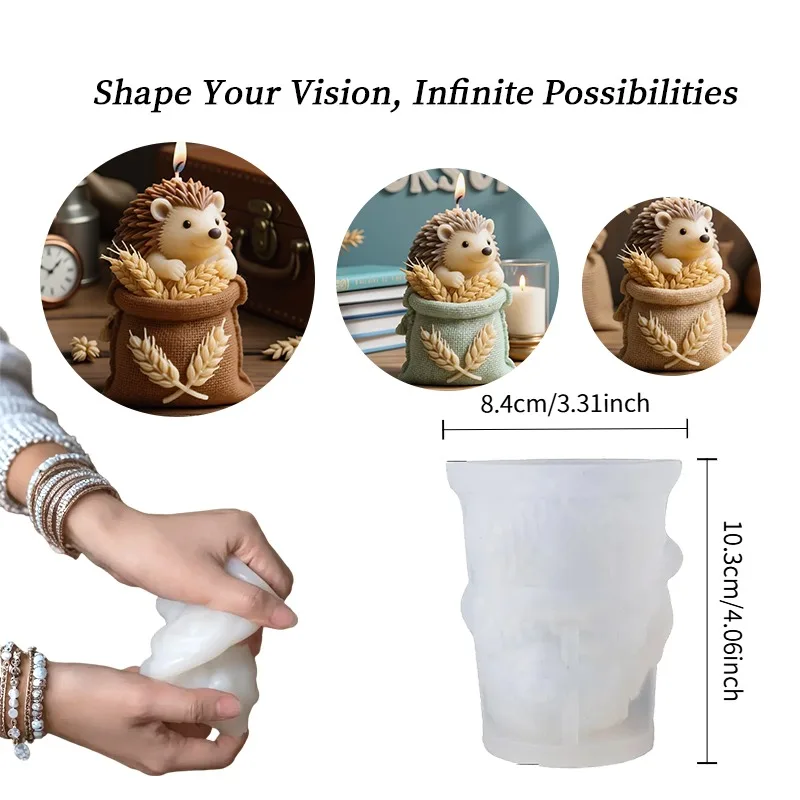 A cute hedgehog-shaped candle  - Candle Making Temperature review and price