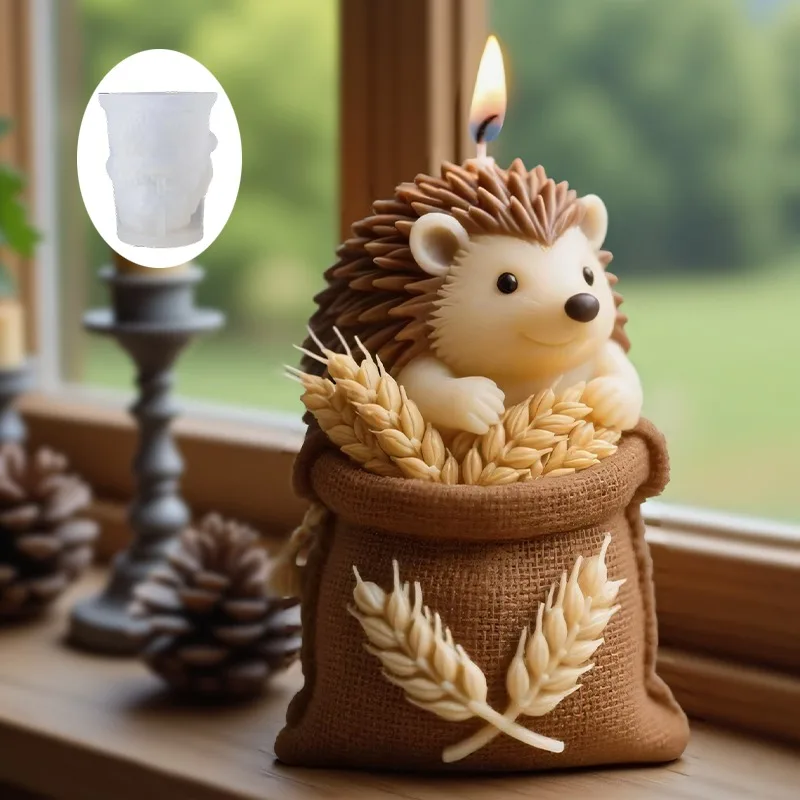 A cute hedgehog-shaped candle  - Candle Making Temperature review and price