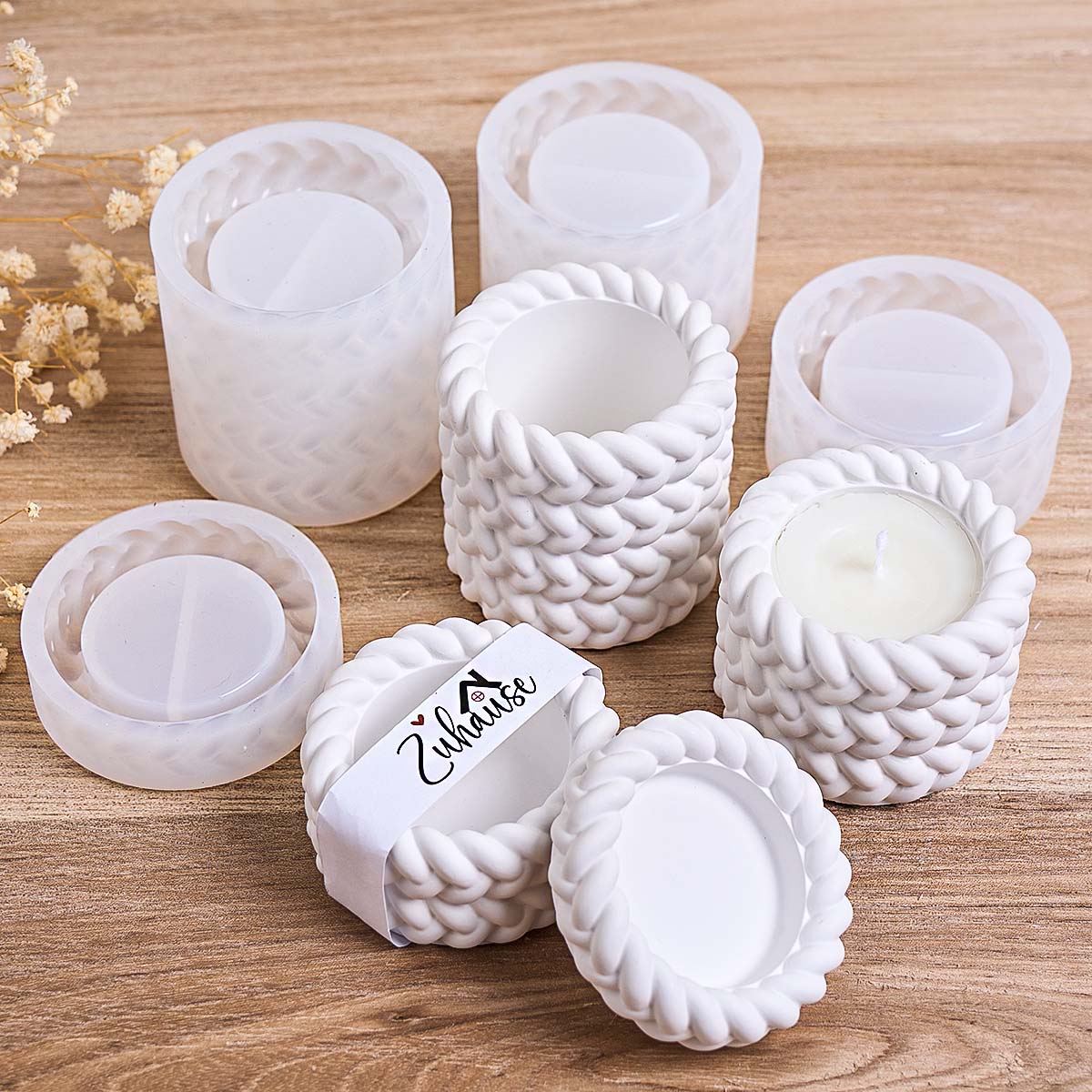 Woven Candle Jar Silicone Mold - Kraft Box Candle review and price