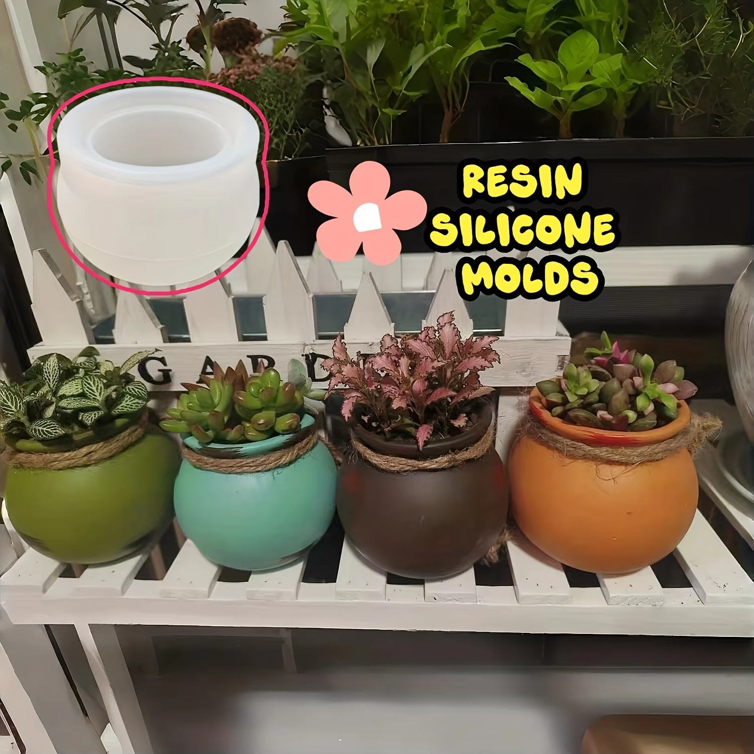 Silicone Flower Pot Molds, Res - Candle Making Pot review and price