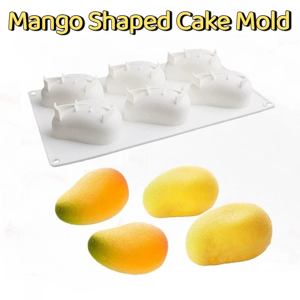 6 Cavity Mango Shaped Cake Mol - Candle Making Items review and price