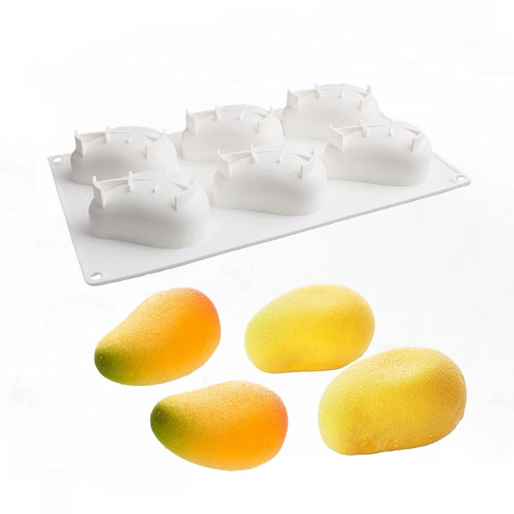 6 Cavity Mango Shaped Cake Mol - Candle Making Items review and price