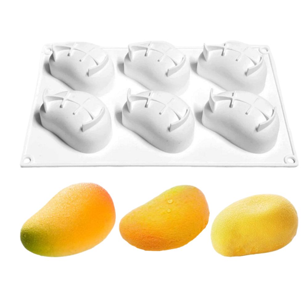 6 Cavity Mango Shaped Cake Mol - Candle Making Items review and price