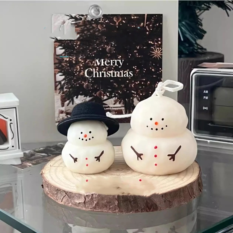 Fat snow man silicone mold DIY - Candle Making Fat review and price