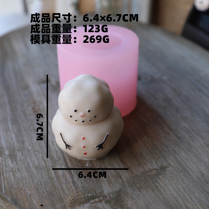 Fat snow man silicone mold DIY - Candle Making Fat review and price