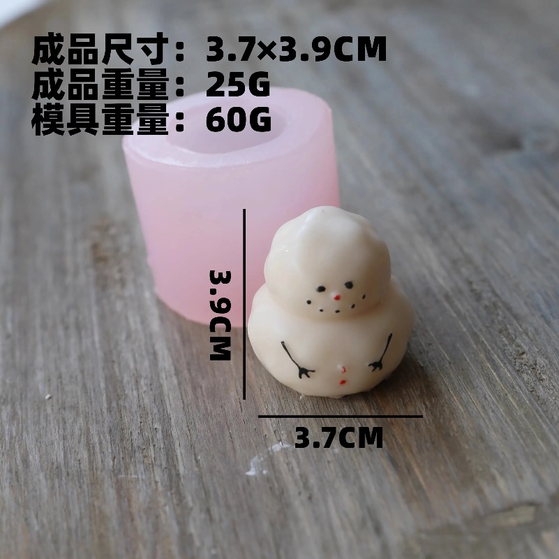 Fat snow man silicone mold DIY - Candle Making Fat review and price