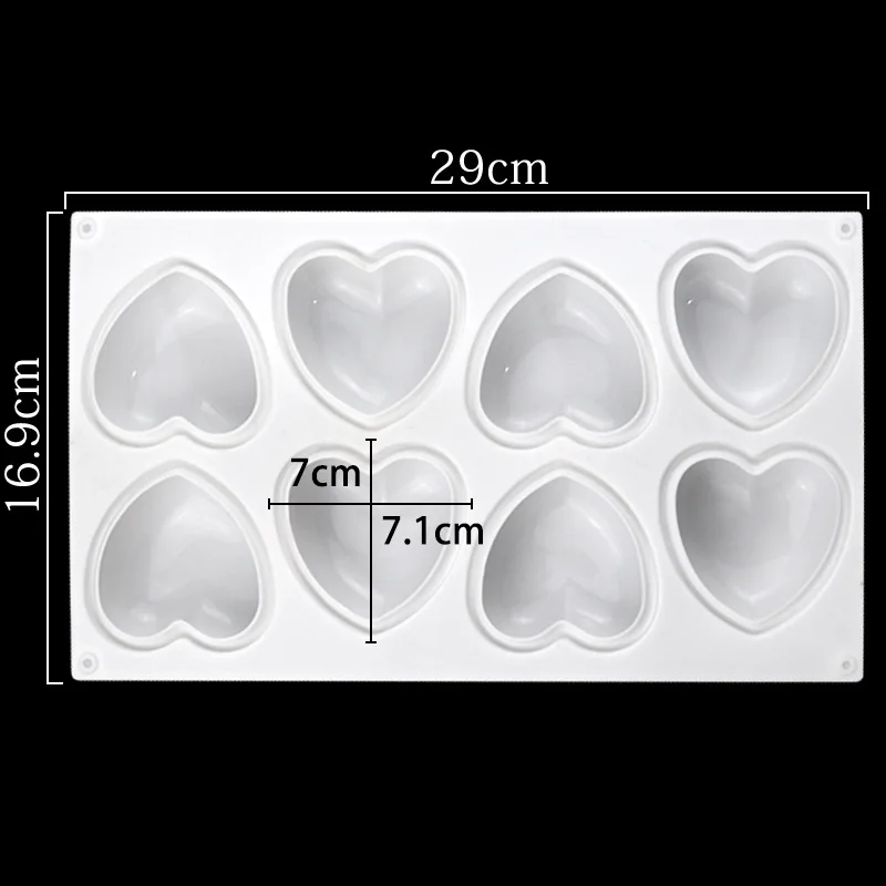 Love Heart Silicone Soap Mold  - Candle Making Items review and price