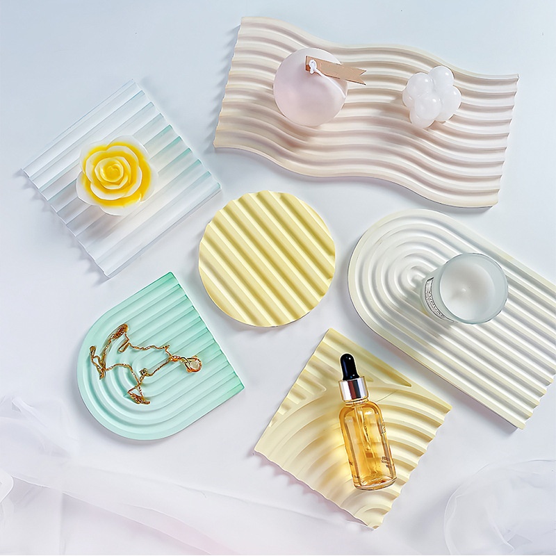 DIY Striped Wave Tray Mold For - Candle Making Items review and price