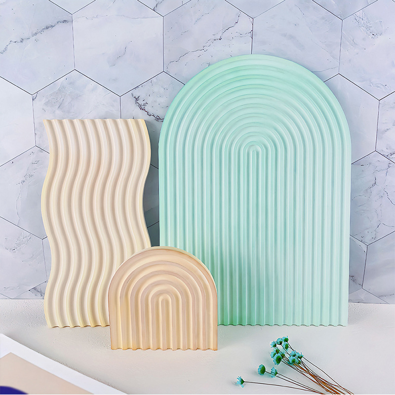 DIY Striped Wave Tray Mold For - Candle Making Items review and price