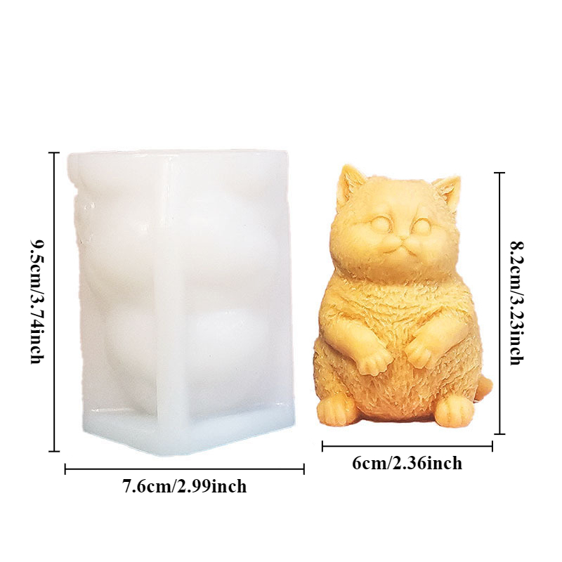DIY Standing Fat Cat Silicone  - Candle Making Fat review and price
