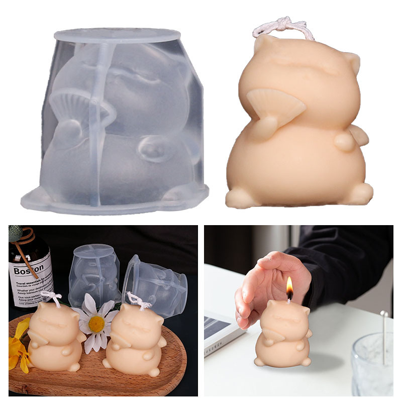 Cute Fat Cat Silicone Candle M - Candle Making Fat review and price