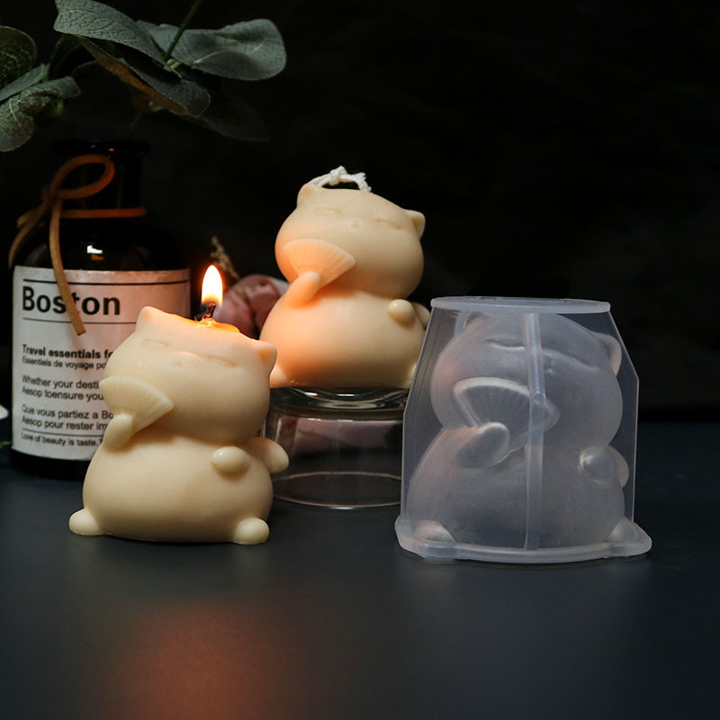 Cute Fat Cat Silicone Candle M - Candle Making Fat review and price