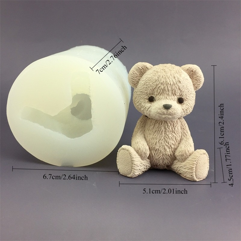 Cute Bear Honey Jar Silicone C - Candle Making Pot review and price